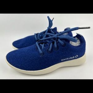 All Birds WR Sam's Club Wool Runners Blue Lace-Up Athletic Shoes Women's US 7